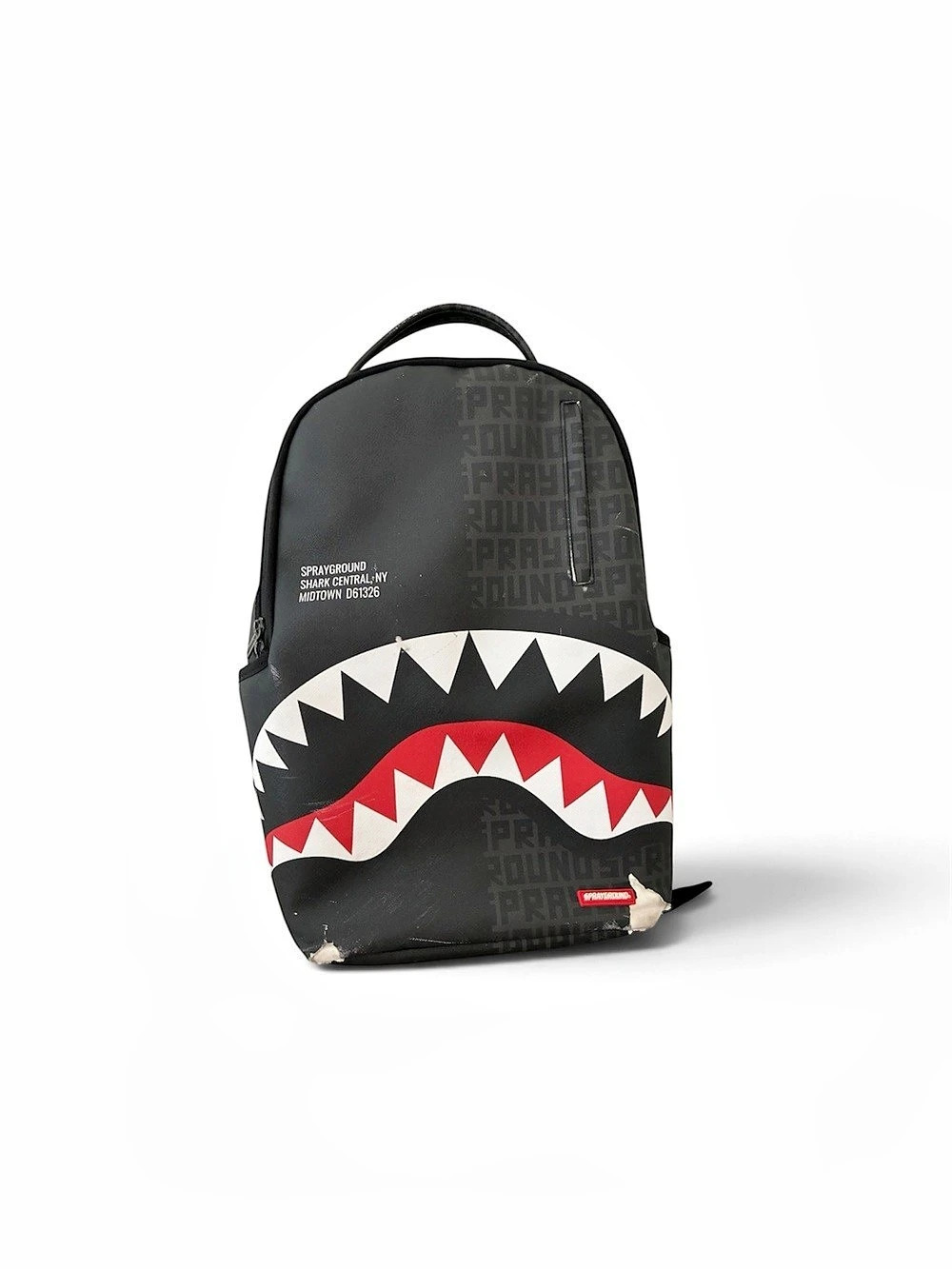 Sprayground Shark Central NY Midtown Backpack Black & Red